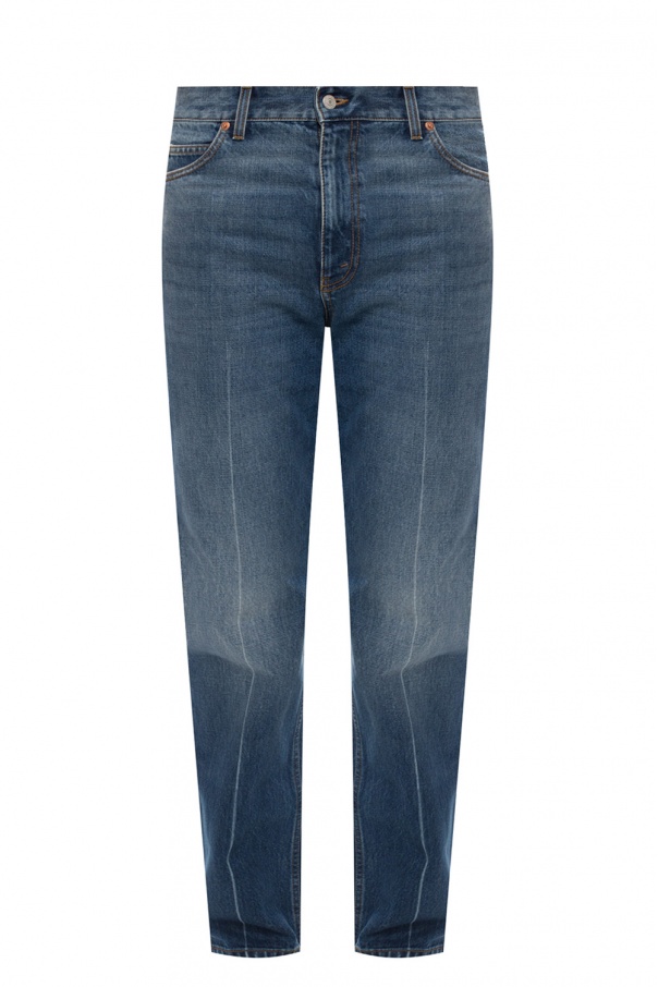 gucci SCARF Straight leg jeans